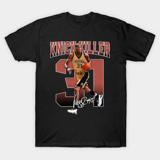 Reggie Miller Choke Sign Basketball Legend Signature Vintage Retro 80s 90s Bootleg Rap Style T-Shirt